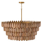 Ravi Pendant - Patina Brass / Light Wood