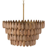 Ravi Pendant - Patina Brass / Light Wood