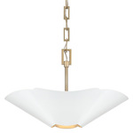 Maeve Convertible Pendant - Matte Brass / White