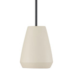 Della Pendant - Matte Black / Terracotta Ivory