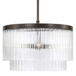 Vaughn Convertible Pendant - Oil Rubbed Bronze / Clear