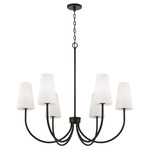 Averitt Chandelier - Matte Black / Soft White