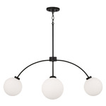 Amos Chandelier - Black Iron / Soft White