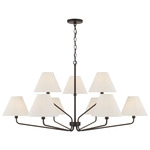 Chadwick Two-Tier Chandelier - Epresso / Ecru