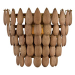 Ravi Wall Sconce - Patina Brass / Light Wood