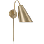 Leo Swivel Sconce - Matte Brass / White