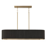Donovan Linear Chandelier - Matte Brass / Black Stain