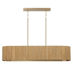 Donovan Linear Chandelier - Matte Brass / White Wash