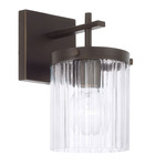 Vaughn Wall Sconce - Oil Rubbed Bronze / Clear