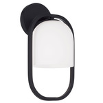 Zeek Capsule Wall Sconce - Matte Black / Soft White