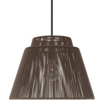 Jasper Indoor/Outdoor Pendant - Black / Umber