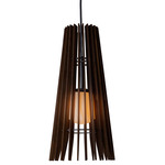 Lex Pendant - Black / Dark Stained Walnut