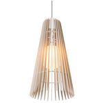 Lex Pendant - White / White Washed Oak