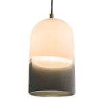 Pharos Pendant - Brushed Brass / White / Bronze