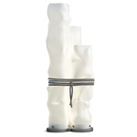 Baggy Trio Table Lamp - Grey Lacquer / White