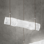 Baggy Horizontal Pendant - White / White