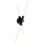 Bianca Wall Light - Matte Black Silk Lacquered / White