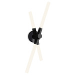 Bianca Wall Light - Matte Black Silk Lacquered / White