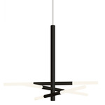Bianca Pendant - Matte Black Silk Lacquered / White
