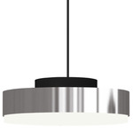 Discus Pendant - Matte Black / Polished Nickel