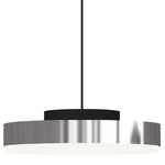 Discus Pendant - Matte Black / Polished Nickel