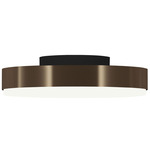 Discus Ceiling Light - Matte Black / Brushed Bronze-Nickel