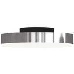 Discus Ceiling Light - Matte Black / Polished Nickel