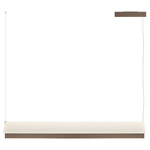 Fly Shade Linear Pendant - Brushed Bronze Nickel / White Cotton