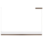 Fly Shade Linear Pendant - Brushed Bronze Nickel / White Cotton