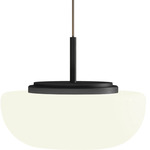 Kiki Pendant Without Canopy - Anthracite / Satin Opal