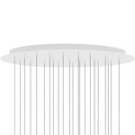 Kiki Round Canopy - Matte White Lacquered / Satin Opal