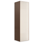 Stick Wall Light - Brushed Bronze Nickel / Clear Ribbed