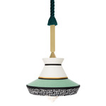 Calypso Guadaloupe Outdoor Pendant - Matte Gold / Mint Multi