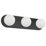 Burlat Bathroom Vanity Light - Matte Black / White