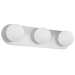 Burlat Bathroom Vanity Light - Polished Chrome / White