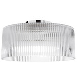 Nadine Fluted Ceiling Light - Polished Chrome / Fluted