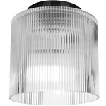 Nadine Fluted Ceiling Light - Matte Black / Fluted
