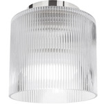 Nadine Fluted Ceiling Light - Polished Chrome / Fluted