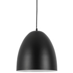 Ofelia Cord Hung Pendant - Matte Black