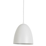 Ofelia Cord Hung Pendant - Matte White