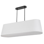 Pita Pendant - Matte Black / White