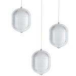 Peri Multi-Light Pendant - Polished Chrome / Clear