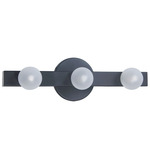 Raleigh Bathroom Vanity Light - Matte Black / White
