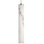 Reuben Pendant - Aged Brass / Alabaster