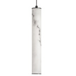 Reuben Pendant - Matte Black / Alabaster