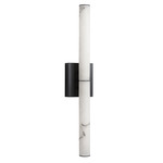 Reuben Wall Sconce - Matte Black / Alabaster