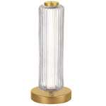 Ramona Table Lamp - Aged Brass / Clear