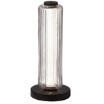 Ramona Table Lamp - Matte Black / Clear