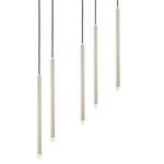 Sanya Acrylic Multi Light Pendant - Aged Brass
