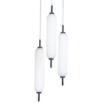 Typha Multi Pendant - Matte Black / White